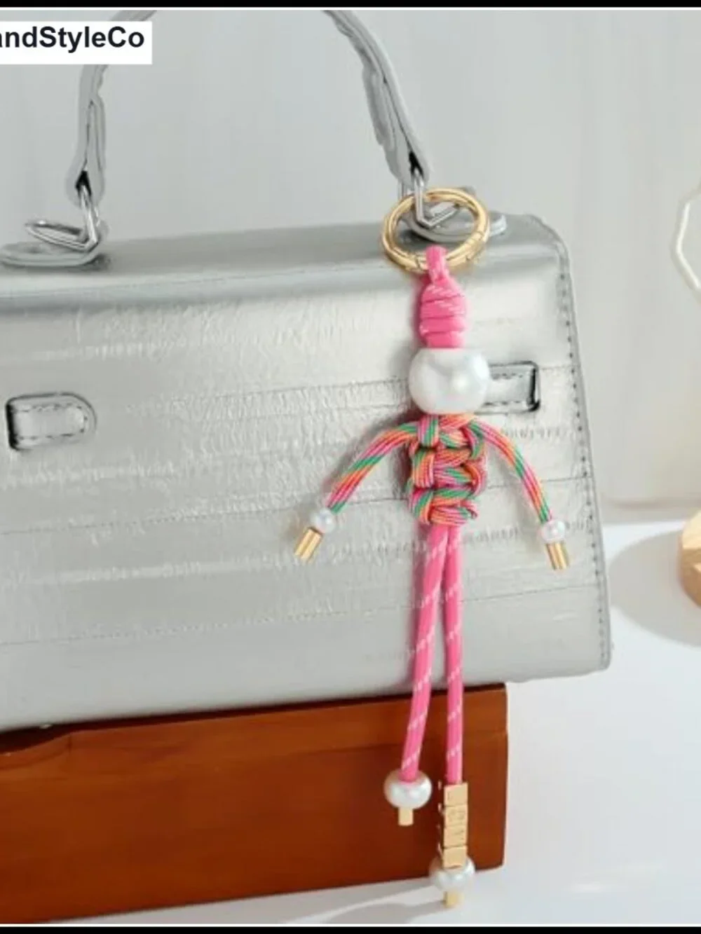 WOWORAMA Colorful Rope Keychain Bag Charm for Women